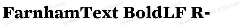 FarnhamText BoldLF R字体转换